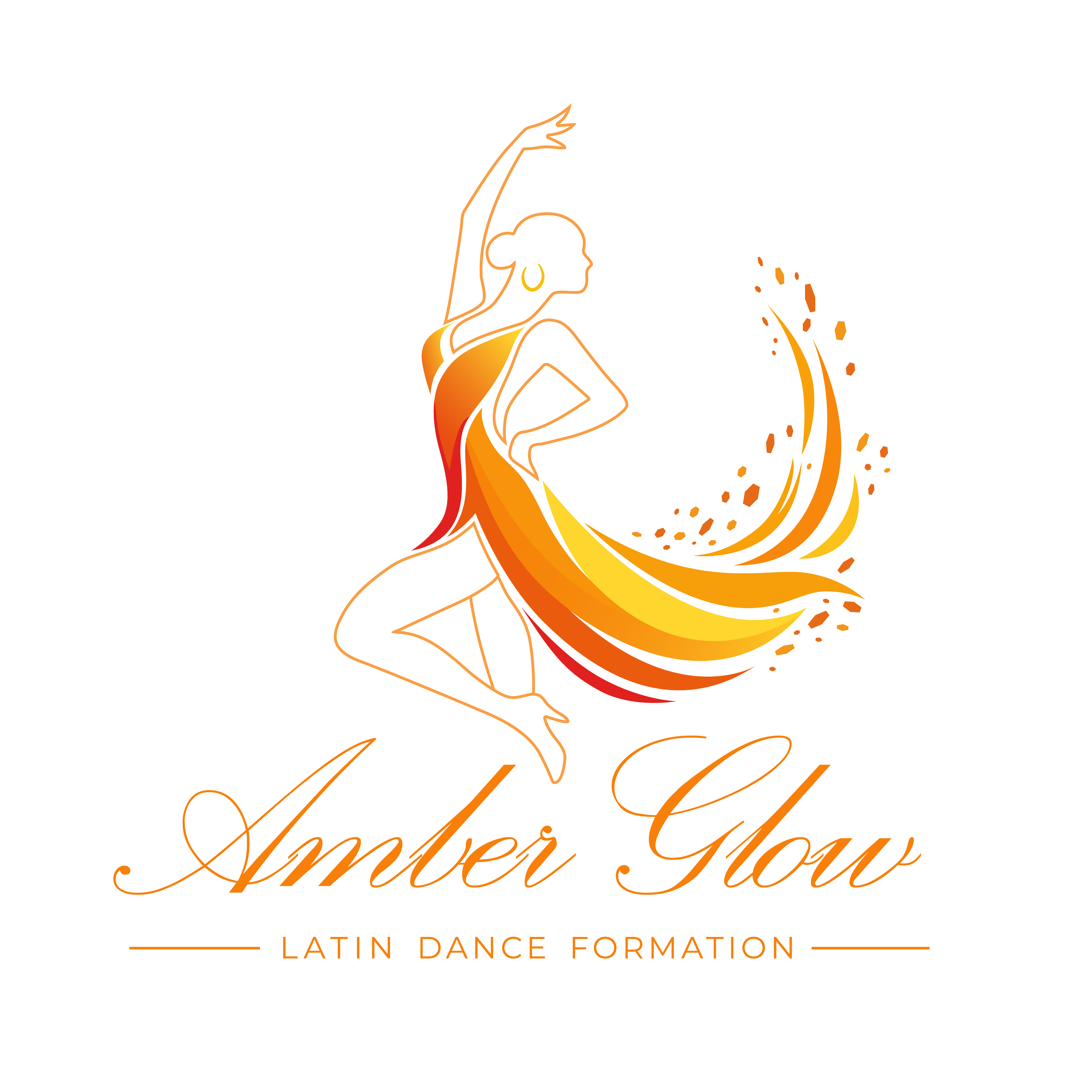 Amber Glow Logo Datei PNG Medium outline